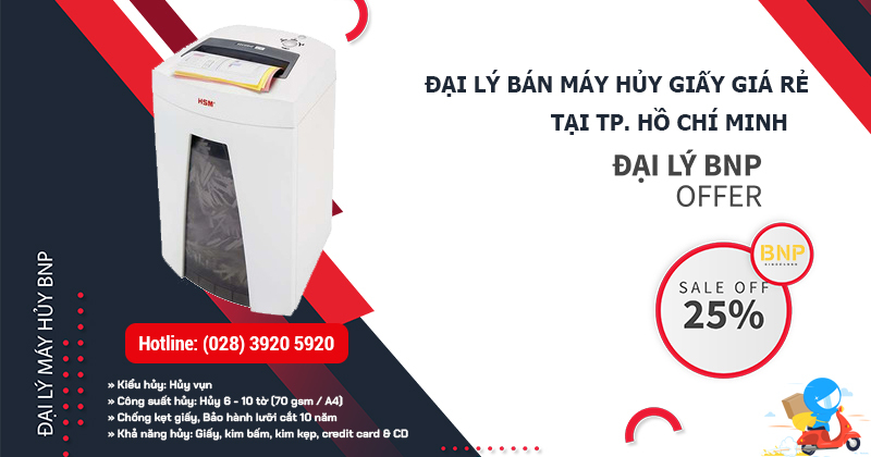 đại lý bán máy hủy giấy giá rẻ HCM